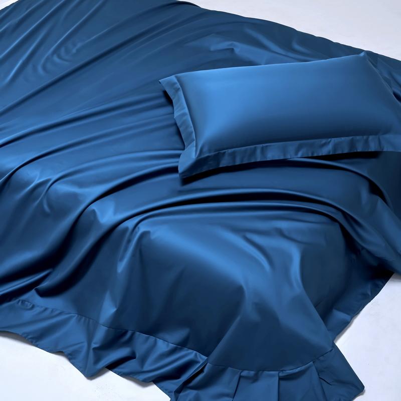 Мягкий комплект постельного белья из 100% египетского хлопка, плотность 1000 нитей, комплект постельного белья из 4/6 предметов, роскошная шелковистая простыня на резинке и плоская наволочка