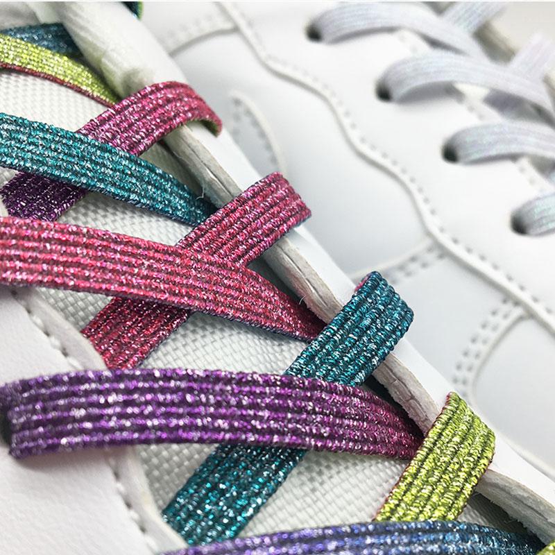 Elastic Shoelaces Outdoor Leisure Sneakers Quick Safety Flat Shoelace Unisex Lazy Laces