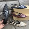 Новые женские туфли-сандалии на плоской подошве, сетчатые, с кружевом, большого размера, сексуальные