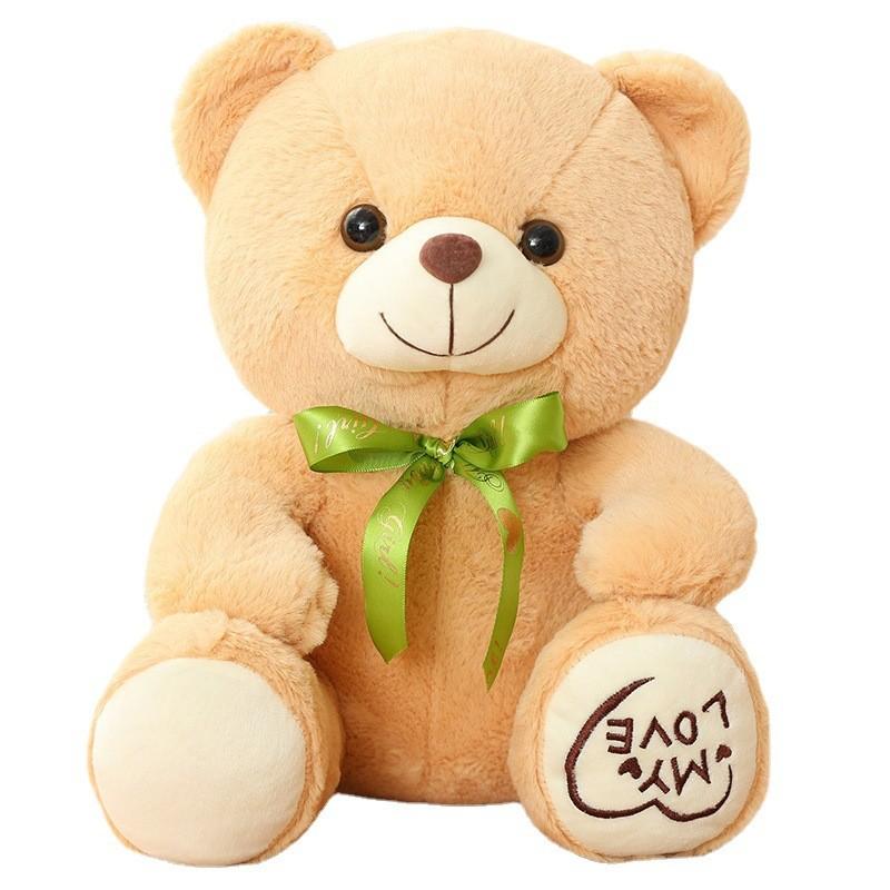Cute Posture Sitting Teddy Bear Plush Toy Butterfly Festival Ribbon Child Gift