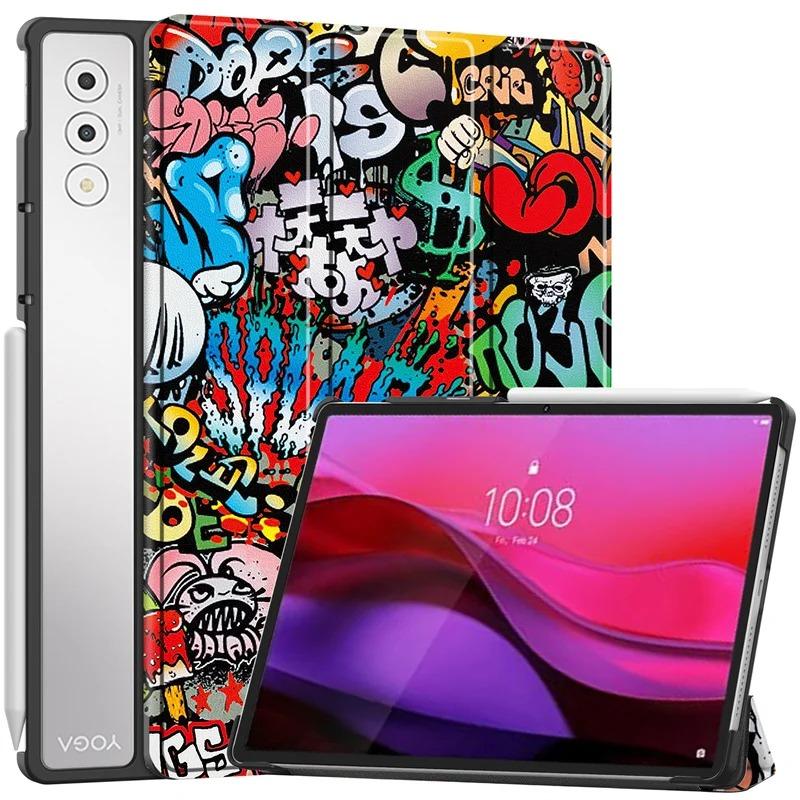 Case For YOGA Pad Pro 12.7 inch TB520FU Fold Stand Magnetic Leather Funda para Yoga Tab Plus 12.7"Smart Tablet Cover