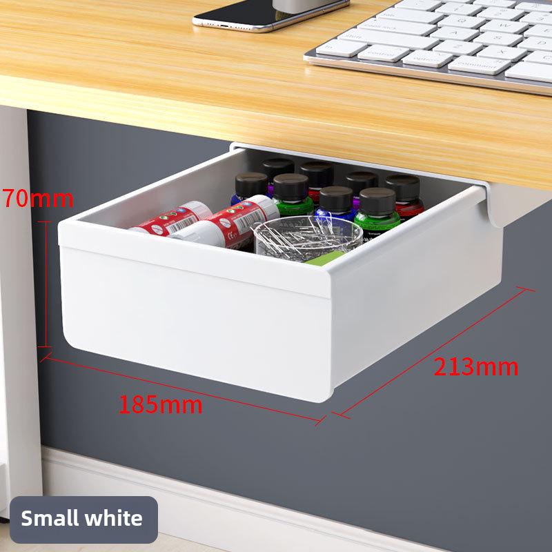 Under-Desk Hidden Drawer Storage Box for Office Workstation