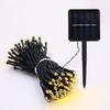 Waterproof LED Solar String Lights for Outdoor Courtyard, Christmas Decor, 8 Modes, Camping & Engineering Use.
