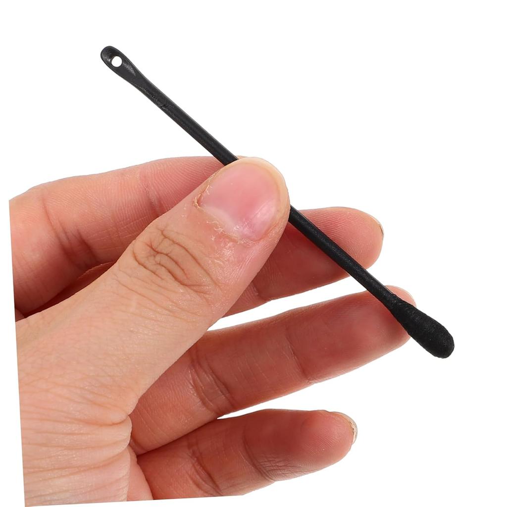 100 шт. ватных палочек с круглой головкой для удаления угрей, одноразовые инструменты для удаления черных точек, двухсторонние ватные палочки для очищения пор лица, ушей, носа