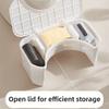 Waterproof Squatty Potty Ergonomic Toilet Foot Stool Premium Thickened Storage Box  Children