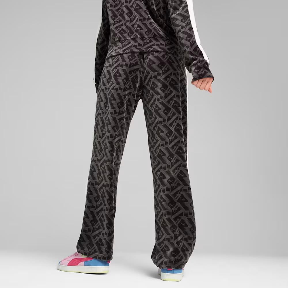 Puma X Squid Game Collaboration T7 Lace-Up Casual Straight-Leg Knit Sports Pants Women Pants Black 627433-01