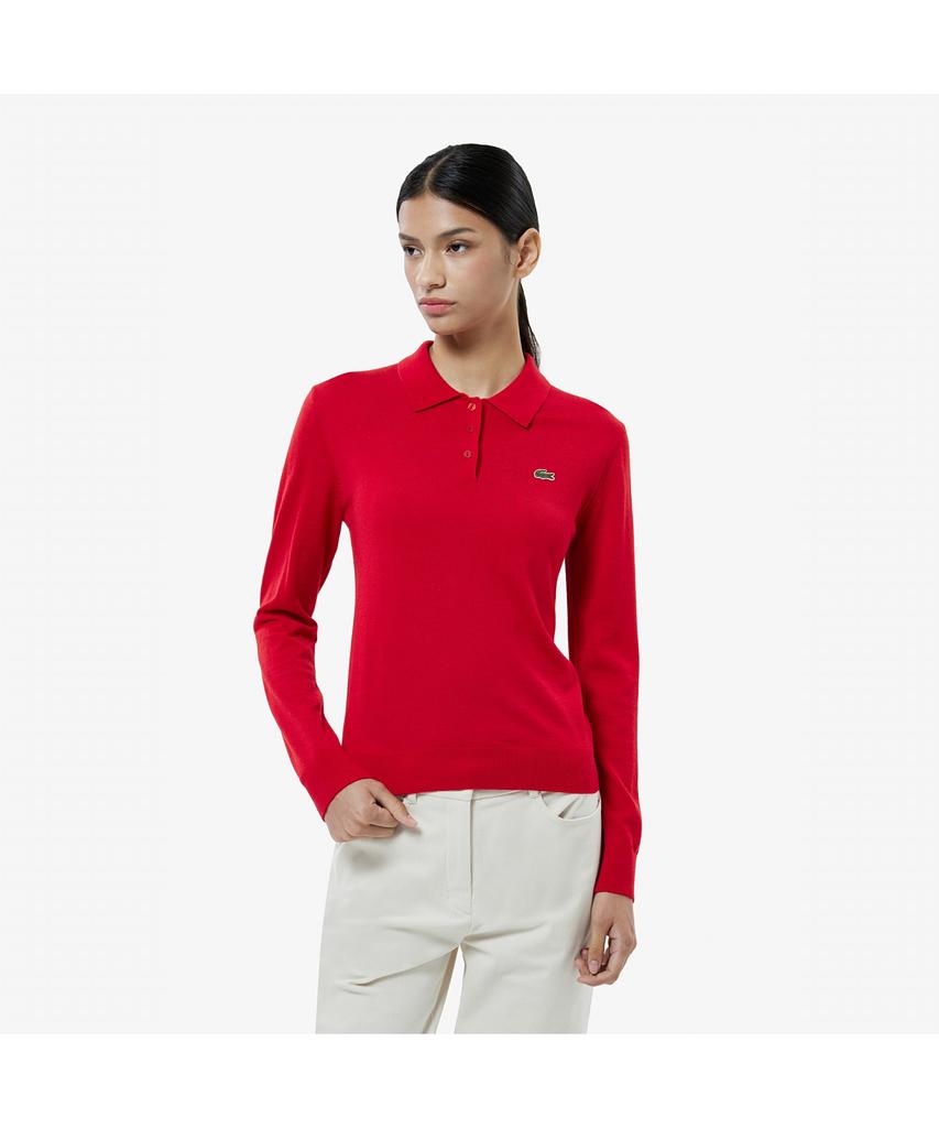 LACOSTE Женский базовый лонгслив-поло Af793E-55N 240
