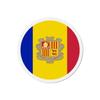 Aimant Rond Drapeau Andorre - Multicolore - 6 Cm - 50 Pièces - Résine Synthétique - Mixte
