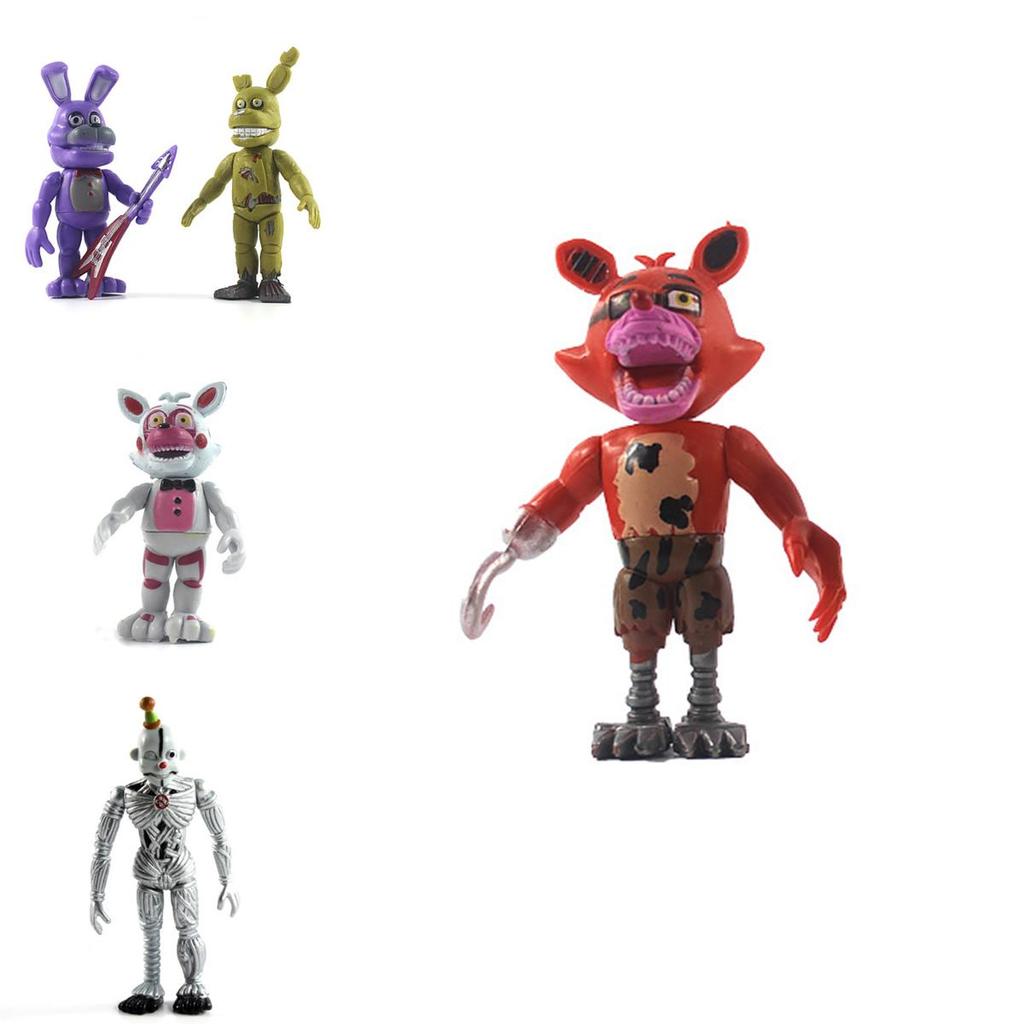 Очаровательные 6 мини-фигурок Fnaf Five Nights At Freddy's Для Топперов Тортов И Подарков