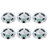 Uxcell 6Pcs 16 Ohm Small Speaker Metal Shell Round Internal Micro Magnet Speaker Mini Speaker for DVD EVD Multimedia Mobile Portable Advertising