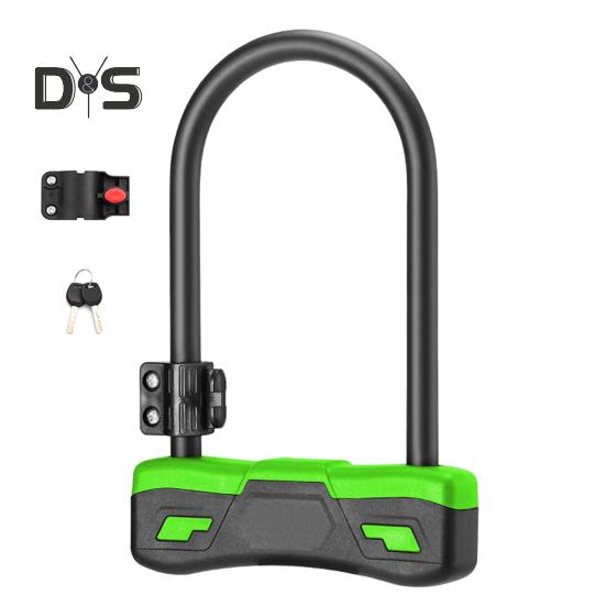 Сверхпрочный U-образный велосипедный замок, антипорезной велосипедный замок из легированной стали с монтажным кронштейном, комбинированный велосипедный замок для электровелосипедов, мотоциклов