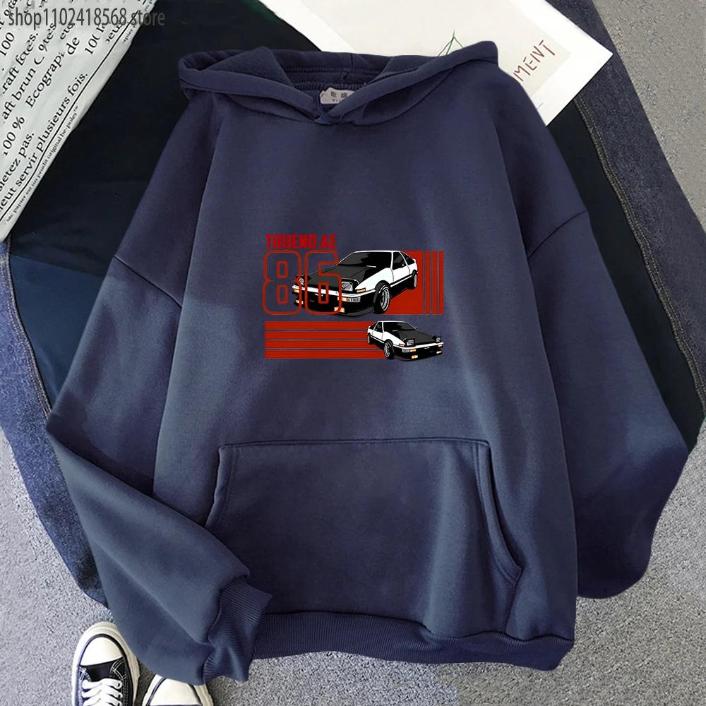 INITIAL D Толстовки Мужские SET JDM Trueno Levin AE86 Hachi Roku Толстовка Манга Аниме Пуловер Японские топы