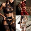 Women Lingerie Corset Lace Racy Sleepwear Underwear Stockings Set