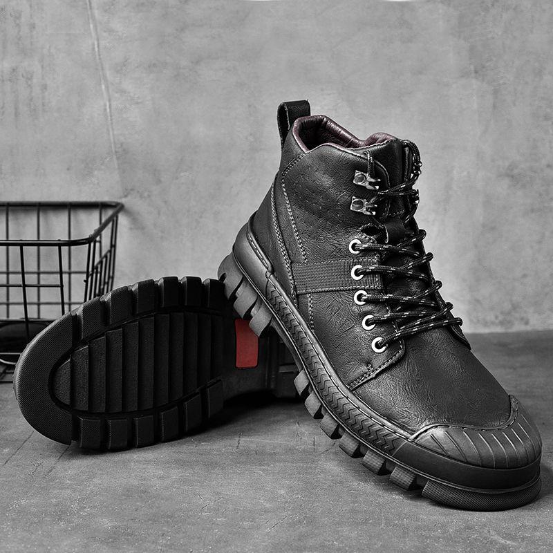 Retro Martin Boots Men's Motorcycle Tooling Boots Autumn