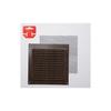 Grille With Aluminum Mosquito Net 0.6 Imitation Wenge Wood 150x150mm (g)