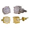 Rhinestone Ear Studs Lightweight Sparkling Stud Earrings Elegant Daily Wear Earrings Jewelry for Women Men Party Accessories