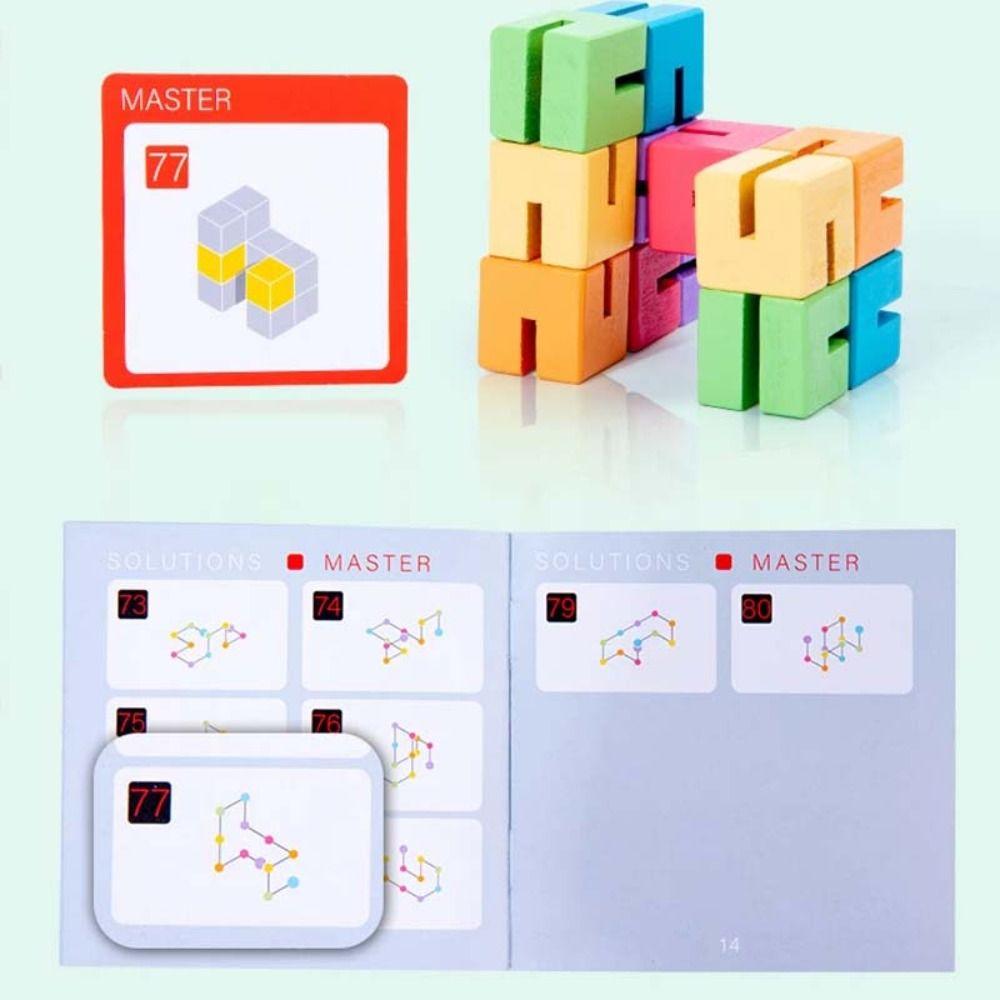 Parent-Child 3D Block Wooden Toy Educational Logical Thinking Game Early Education