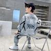 2025 Осенний спортивный костюм для мальчиков: Модный свитер для детей среднего и старшего возраста