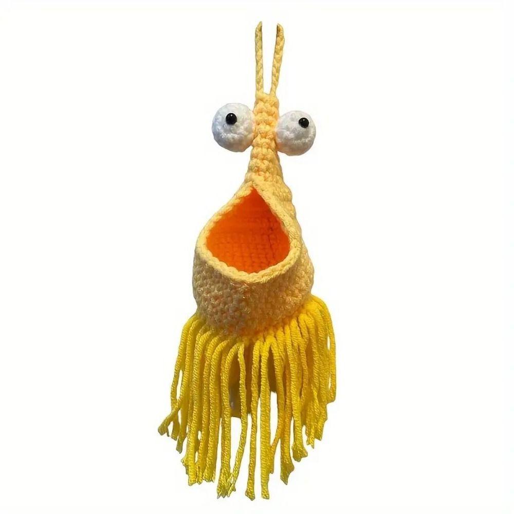 Крючковый подвесной кашпо в форме лобстера, хлопковое плетеное, экономичное решение для хранения, с кисточкой, ручная работа