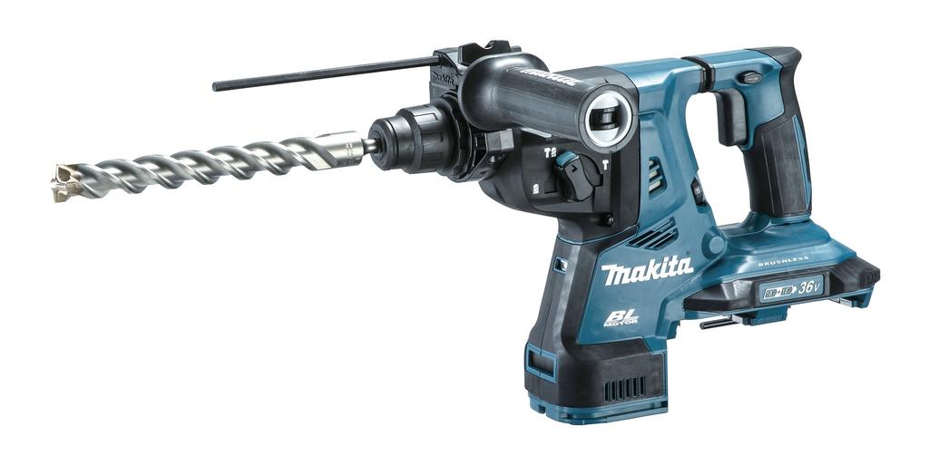 Зарядное устройство для аккумуляторной ударной дрели Makita HR282DZK 18+18 В 28 мм/долбление SDS+ продается отдельно