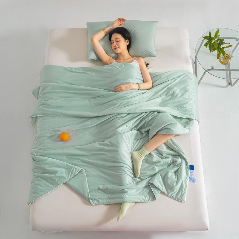 Однокомпонентное летнее одеяло из ледяного шелка, замороженное кондиционерное тонкое одеяло, студенческое общежитие, одеяло для машинной стирки