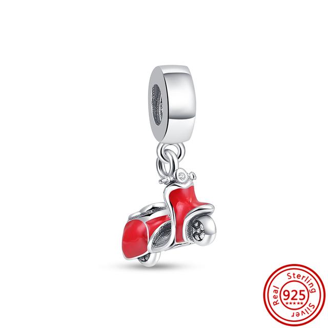 Серебро 925 пробы Love Forever с открытым сердцем, розами, перьями и крыльями, вращающиеся висячие бусины, подходят для подвесок, браслетов, ювелирных изделий