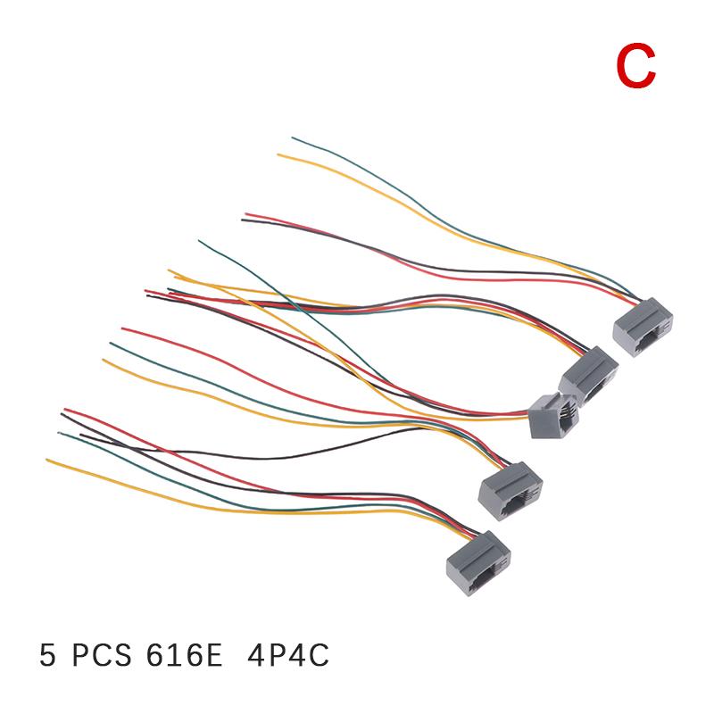 5 шт. 616E 623K 616M 641D RJ11/RJ12/RJ45 Гнездо для Интернета/Телефона с Кабелем 15 см