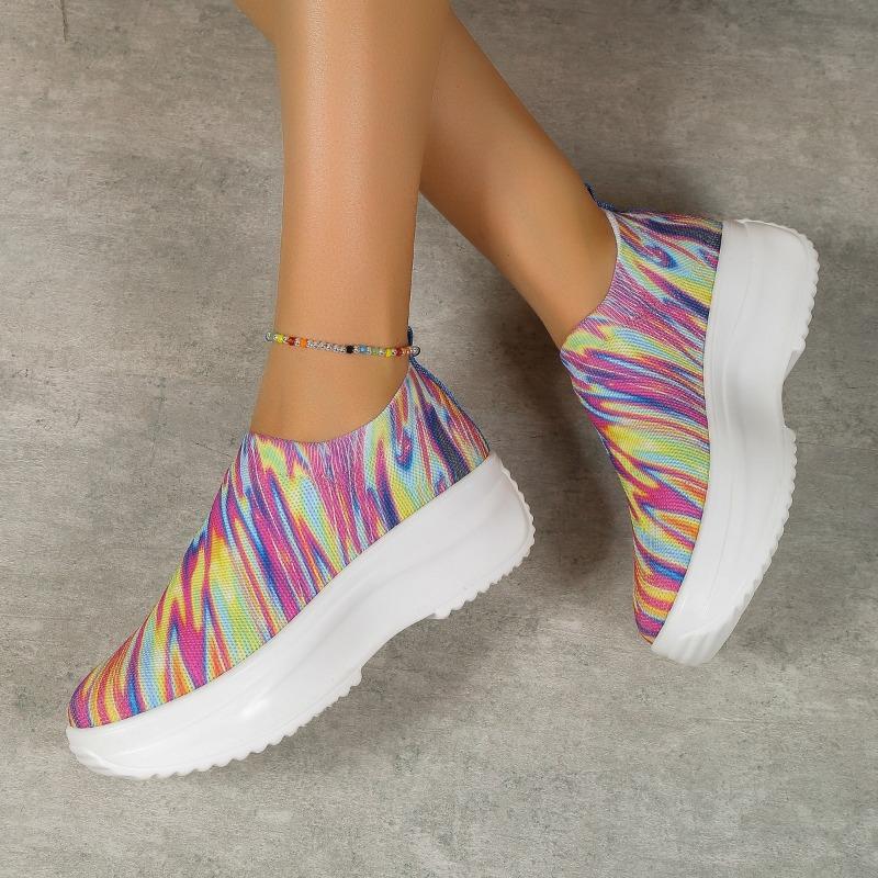 Женские кроссовки на платформе, весенние женские вулканизированные туфли разных цветов, повседневная удобная обувь для женщин, Zapatillas De Mujer