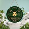 2D Flat 20cm St.patrick's Day Wooden Wall Hanging Decor - Car Balloon Universal Holiday Wooden Pendant, Home Decoration, Welcome Sign Party Decor Wood