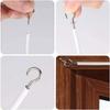 2m Curtain Wire Screw Eyes and Hooks Set Window Decoration Supplies for Home Bathroom Dormitory Door Curtain Decor