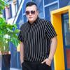 Летняя мужская футболка с половиной рукавов с лацканами Fat Plus Size Fat Man Oversized Fat Man Oversized с короткими рукавами