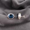London Blue Topaz Jewelry, 925 Solid Sterling Silver Earrings, Handmade Gemstone Jewelry Earrings For Memorial Day