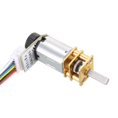 DMiotech GA12-N 20В DC 12В 100 об/мин Редукторный двигатель с энкодером для RC-машин, роботов и DIY-двигателей