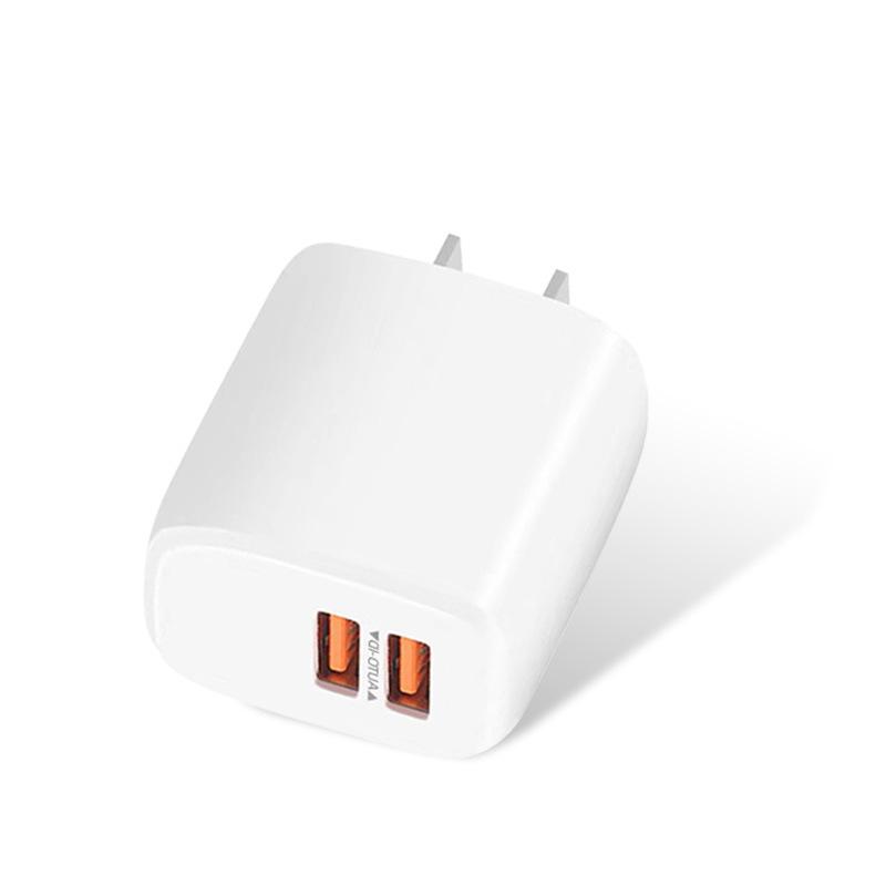 Двухпортовое USB-зарядное устройство 5V2.4A для мобильных телефонов - Европейский стандарт