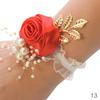 1PC Bracelet Accessorie Bride Wrist Flower Pearl Hand Flowers Romantic Wedding Elegant Bridesmaids