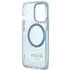 Guess Guhmp13Lhtcmb Iphone 13 Pro / 13 6,1 Niebieski/Blue Hard Case Gold Outline Translucent Magsafe