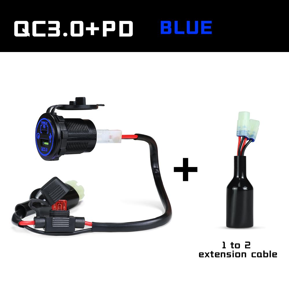 For Honda NX 400 NX400 2025 Accessories Motorcycle QC3.0 USB Type C PD Fast Charger Power Adapter Plug Socket