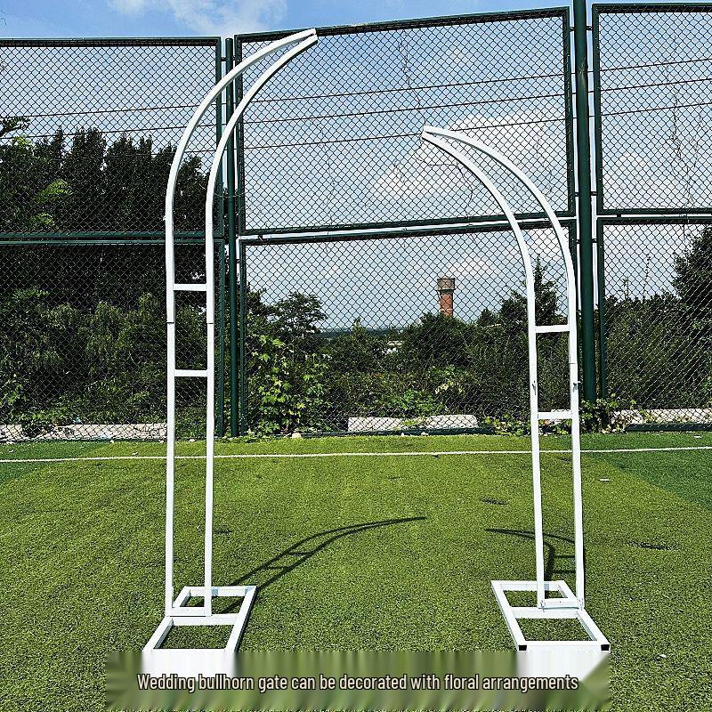 Железная Цветочная Арка для Свадьбы - Дизайн Ворот Бычьего Рога для Уличных Украшений