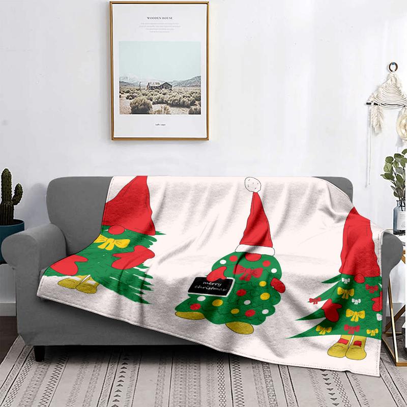 Home Decoration Plush Throw Sofa Blanket Bedspread Bed Fluffy Soft Blankets Decor Plaid Modern Halloween Merry Christmas Winter
