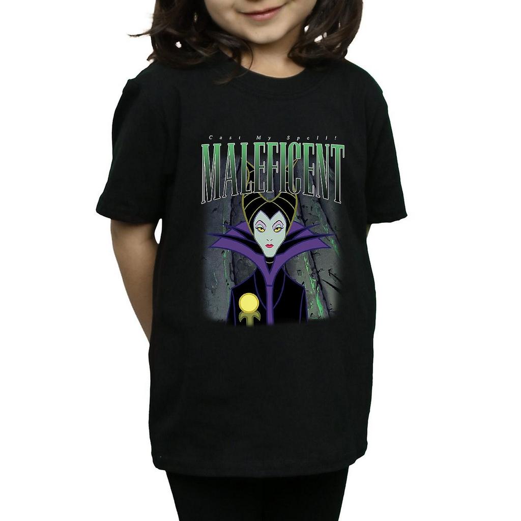 Sleeping Beauty Girls Maleficent Montage Cotton T-Shirt