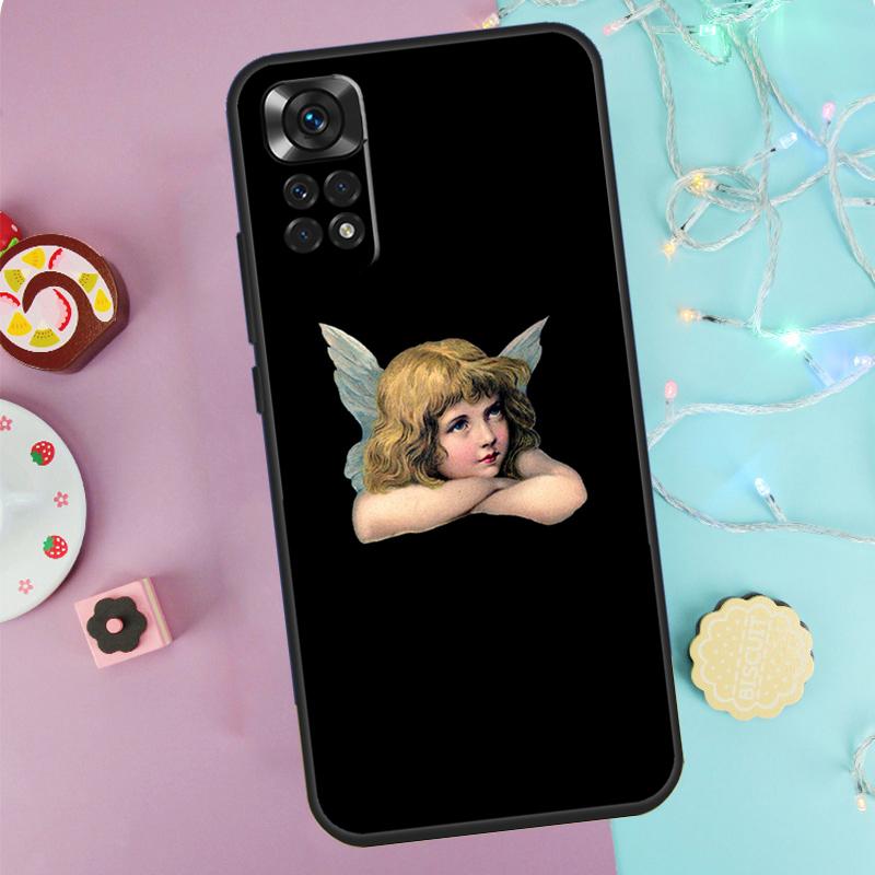 Эстетичный чехол «Ангел эпохи Возрождения» для Xiaomi Redmi Note 9 10 11 12 13 14 Pro 9S 10S 11S 12S Redmi 14C 10C 12C 13C