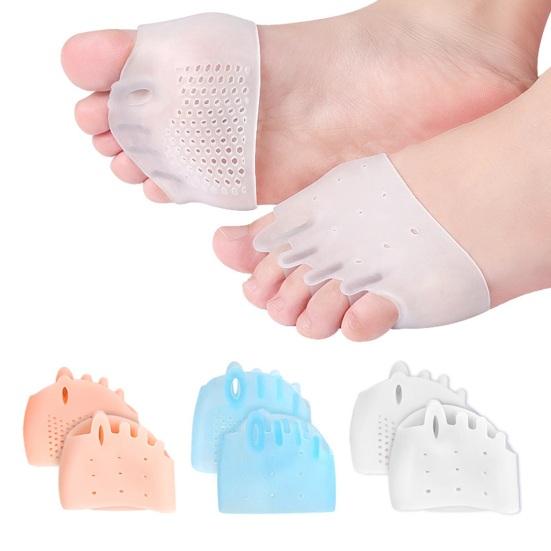 4 Pairs Silicone Toe Separators Easy To Clean Reusable Breathable Soft Toe Spacers Overlapping Toes Correctors