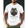 Мужская модная футболка с оригинальным тематическим принтом, модным мифологическим дизайном и удобными, приятными для кожи короткими рукавами
