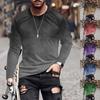 Men's T Shirt O-Neck Clothing Apparel Outdoor Long Sleeve Print Fashion Designer Vintage