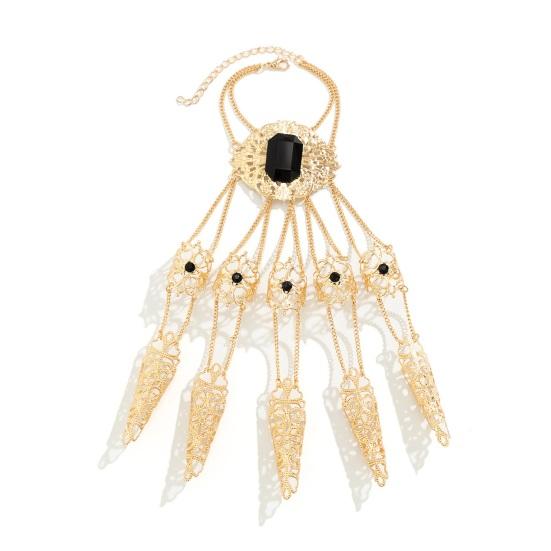 Браслет на палец в стиле готический призрак, браслет-кольцо в стиле панк-гвоздь, регулируемый коготь на палец, браслет варежки с готическим призраком