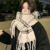Scarf Winter New Collection Autumn/Winter Atmosphere Plaid Fringe For Couples, Warm And Student High-End Style Scarf