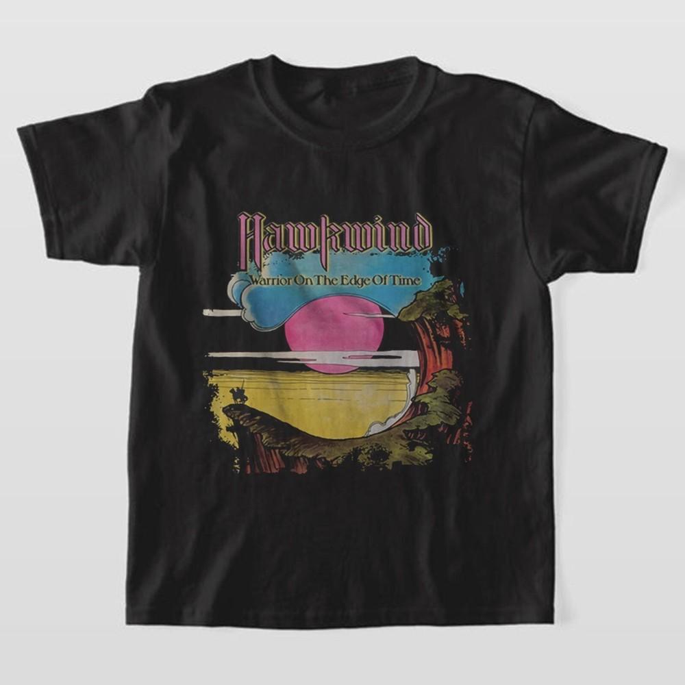Hawkwind винтажная 1975 года Warrior on the Edge of Time Дэйв Брок Ник Тёрнер Футболка Унисекс Футболка