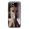 Грейхаунд Гальго Собака Роскошный Чехол для Телефона Для iPhone 17 Air 16 Plus 13 15 14 12 11 Pro MAX 7 8 SE Мягкий ТПУ Черная Крышка
