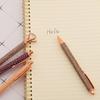 Шариковая ручка Press Rhinestone Rose Gold, роскошные милые свадебные металлические канцелярские принадлежности для школы и офиса, 4 шт.