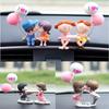 Girl Boy Lovely Couple Car Air Vent  Statues Perfume Clip Decor Miniatures Car Ornaments